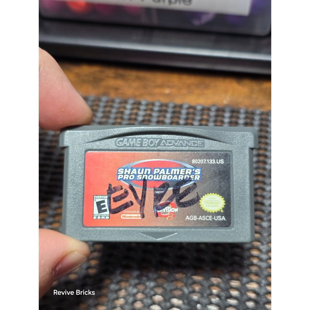 Shaun Palmer's Pro Snowboarder Nintendo Game Boy Advance Tested GBA Cartridge‎